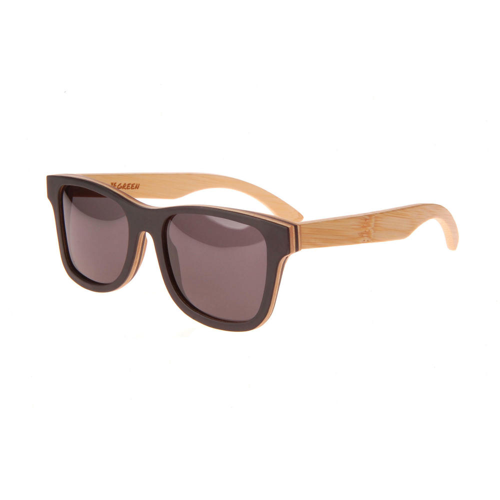 New Premium Wooden Polarized Cedar Ebony Sunglasses 55mm with Grey Lenses